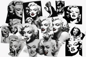 marilyn monroe tattoo idea
