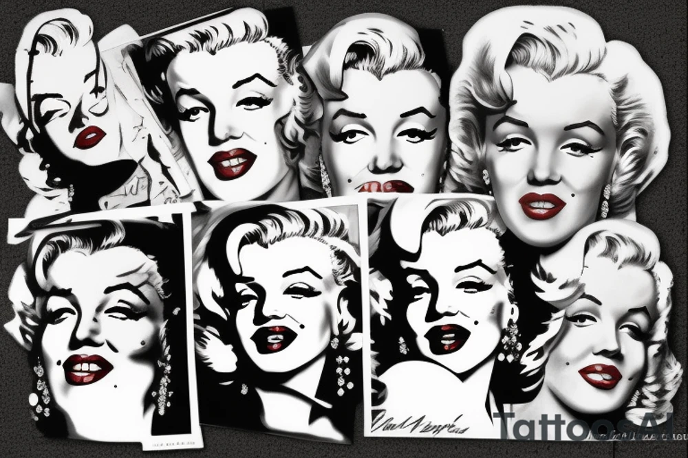 marilyn monroe tattoo idea