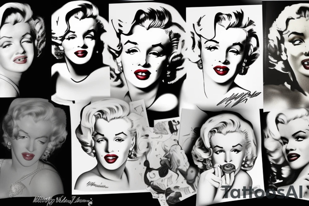 marilyn monroe tattoo idea