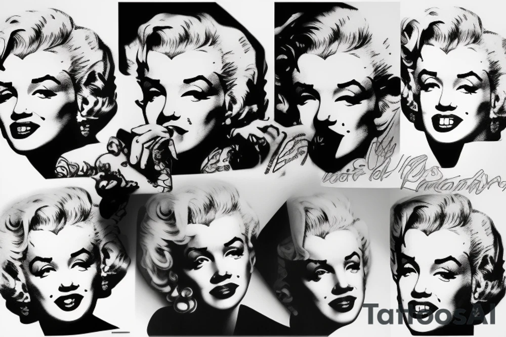 marilyn monroe tattoo idea