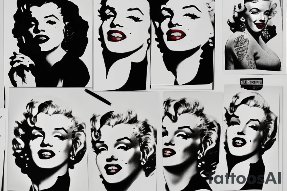 marilyn monroe tattoo idea