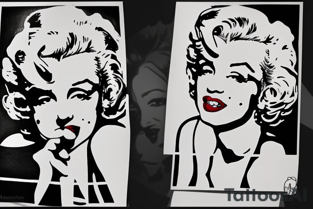 marilyn monroe tattoo idea