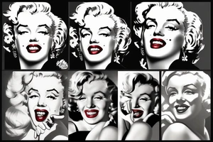 marilyn monroe smile tattoo idea