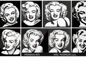 marilyn monroe smile tattoo idea