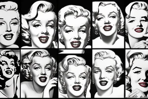 marilyn monroe smile tattoo idea