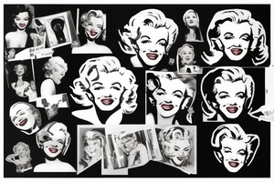 marilyn monroe smile tattoo idea