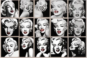 marilyn monroe face tattoo idea