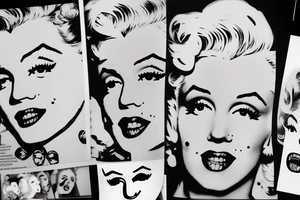 marilyn monroe face tattoo idea