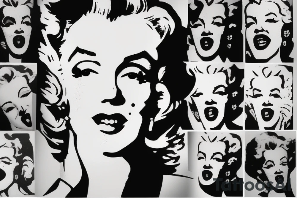 marilyn monroe face blackbackground tattoo idea marilyn monroe face blackbackground tattoo idea