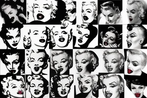 marilyn monroe face tattoo idea
