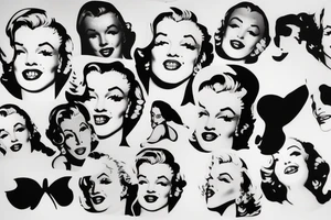 marilyn monroe face tattoo idea