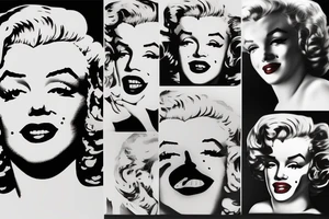 marilyn monroe face tattoo idea