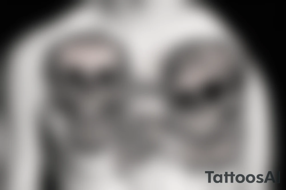 skull with army hat tattoo idea