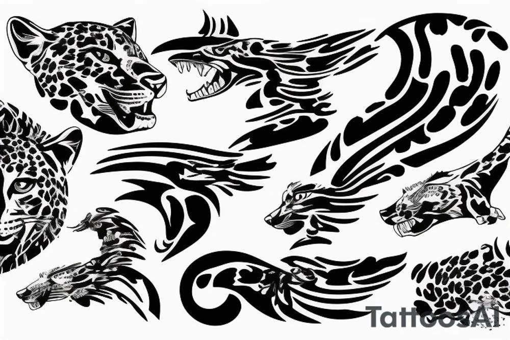 leopard navy f-15 jet patch tattoo idea