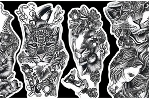 leopard navy f-15 jet patch tattoo idea