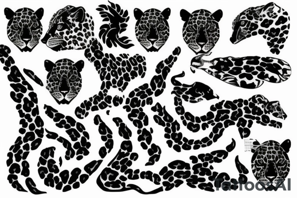 leopard navy f-15 jet patch tattoo idea