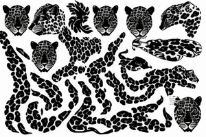 leopard navy f-15 jet patch tattoo idea