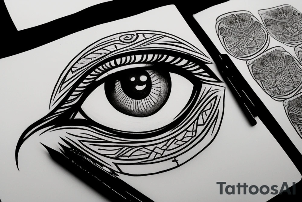 Eye of Horus tattoo idea
