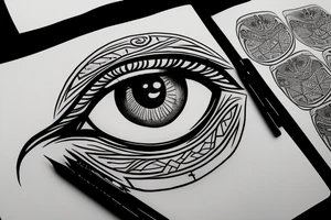Eye of Horus tattoo idea