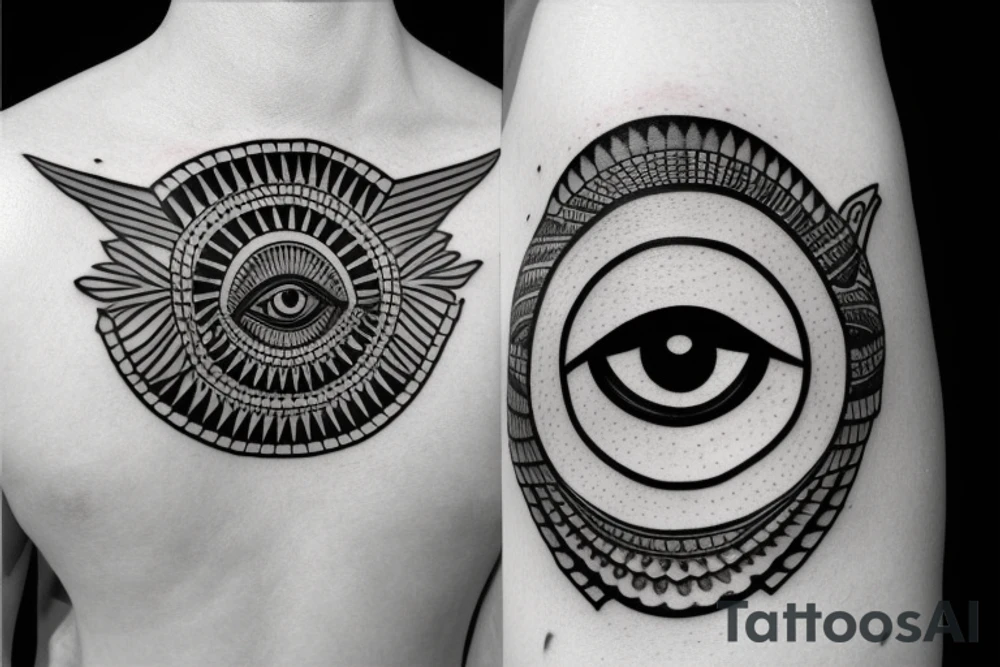 Egyptian Eye of Horus tattoo idea