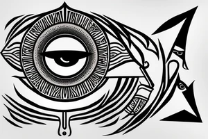 Egyptian Eye of Horus tattoo idea