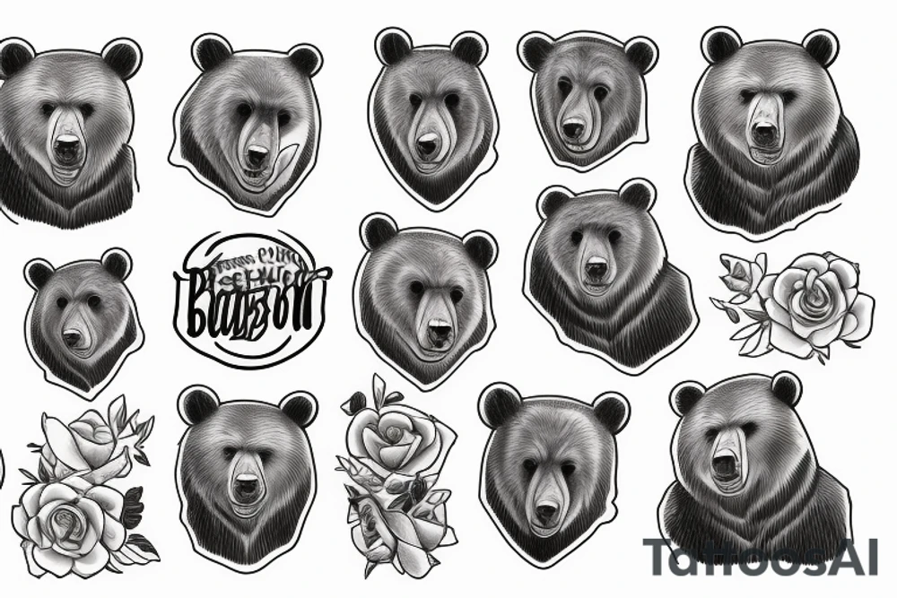 Bear and son tattoo idea
