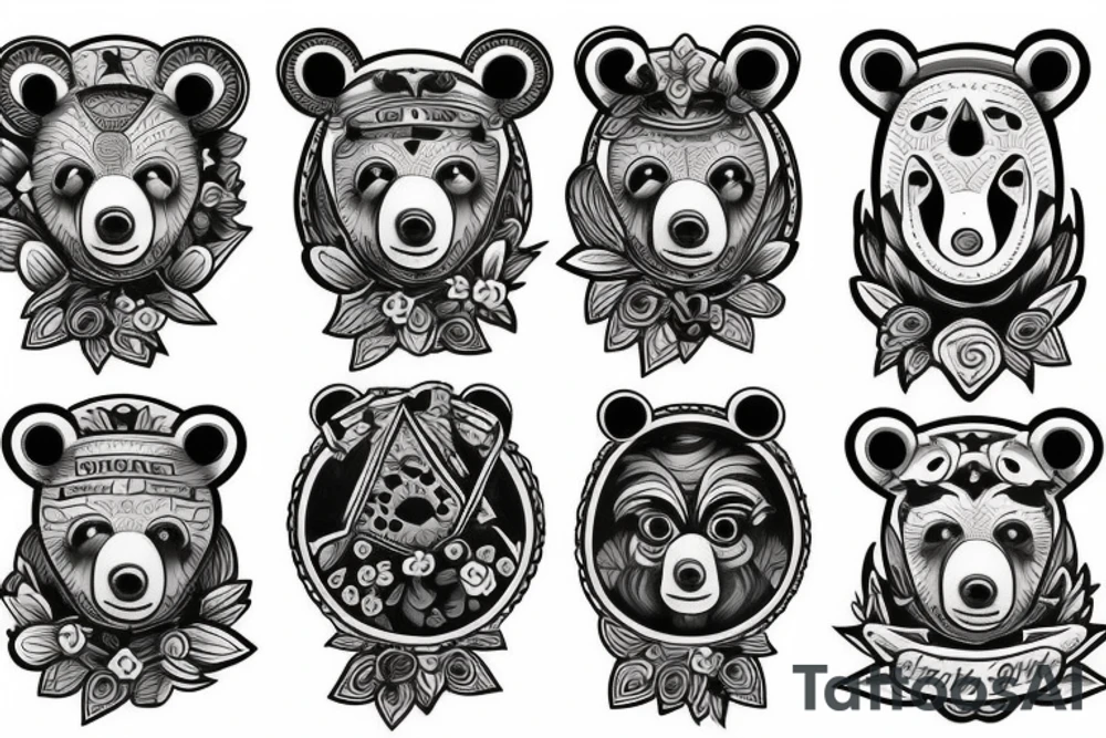 Bear and son tattoo idea