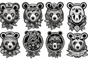 Bear and son tattoo idea