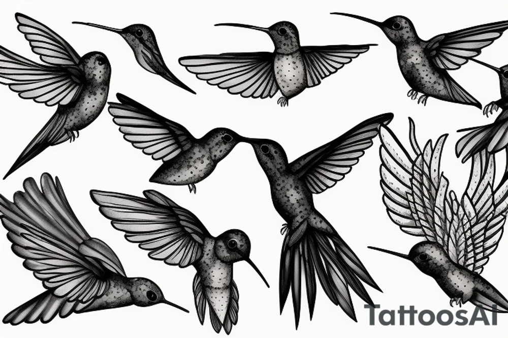 hummingbird tattoo idea