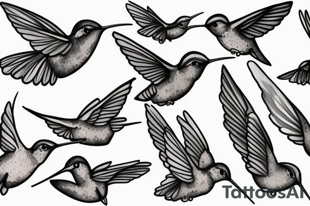 hummingbird tattoo idea