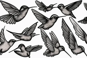hummingbird tattoo idea