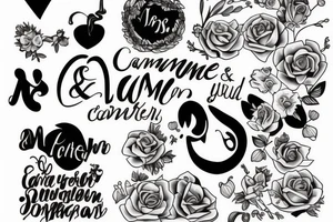 The words Cameron and Josephine. tattoo idea