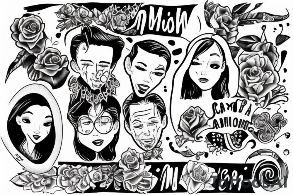 The words Cameron and Josephine. tattoo idea