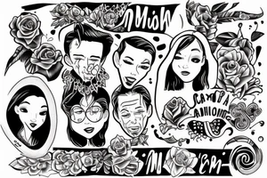 The words Cameron and Josephine. tattoo idea