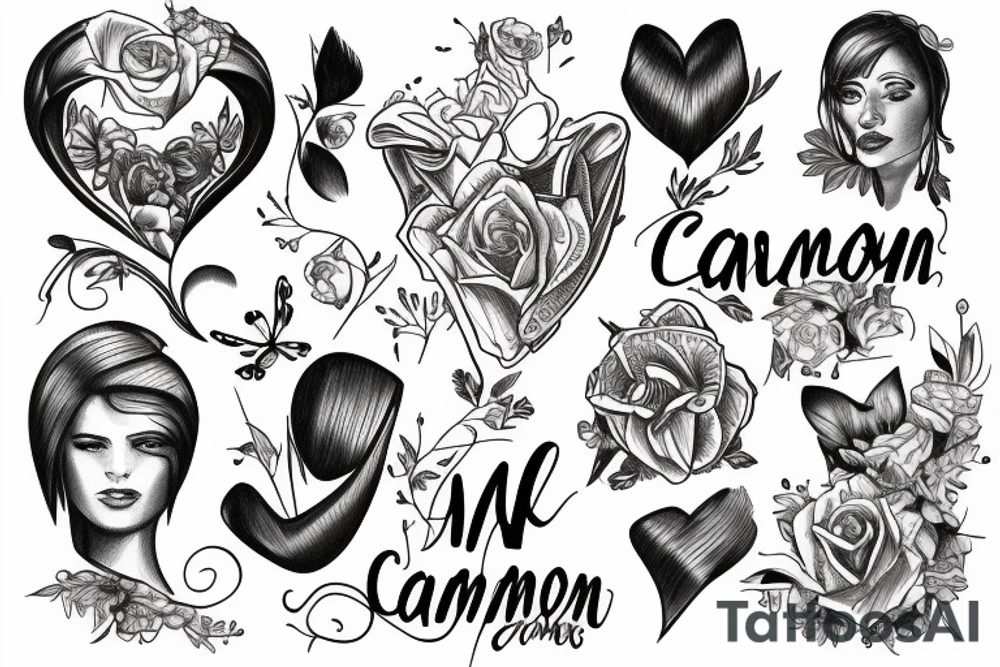 The words Cameron and Josephine. tattoo idea