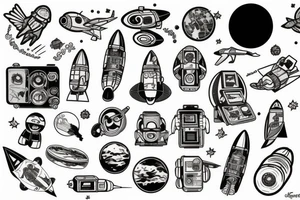 Astronaut tattoo idea