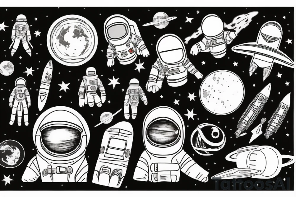 Spacesuit tattoo idea