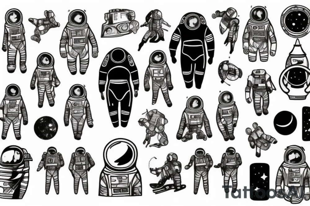 Spacesuit tattoo idea