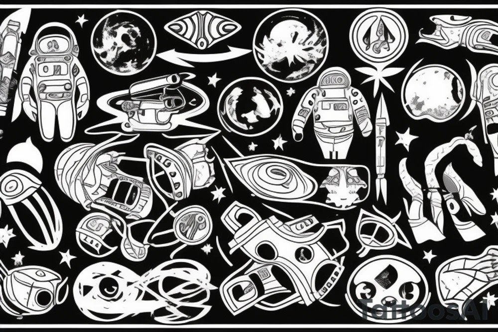 Spacesuit tattoo idea
