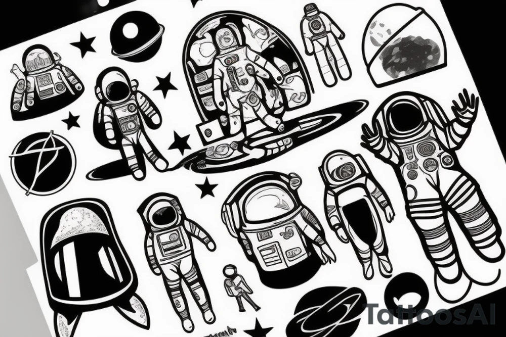 Spacesuit tattoo idea