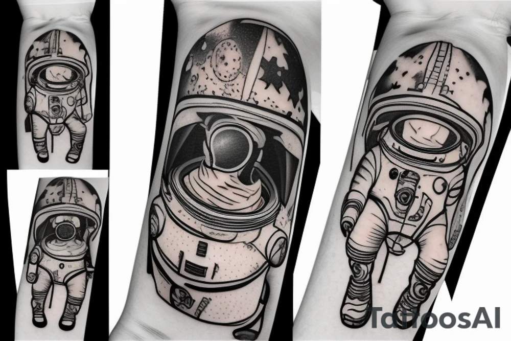 Spacesuit tattoo idea