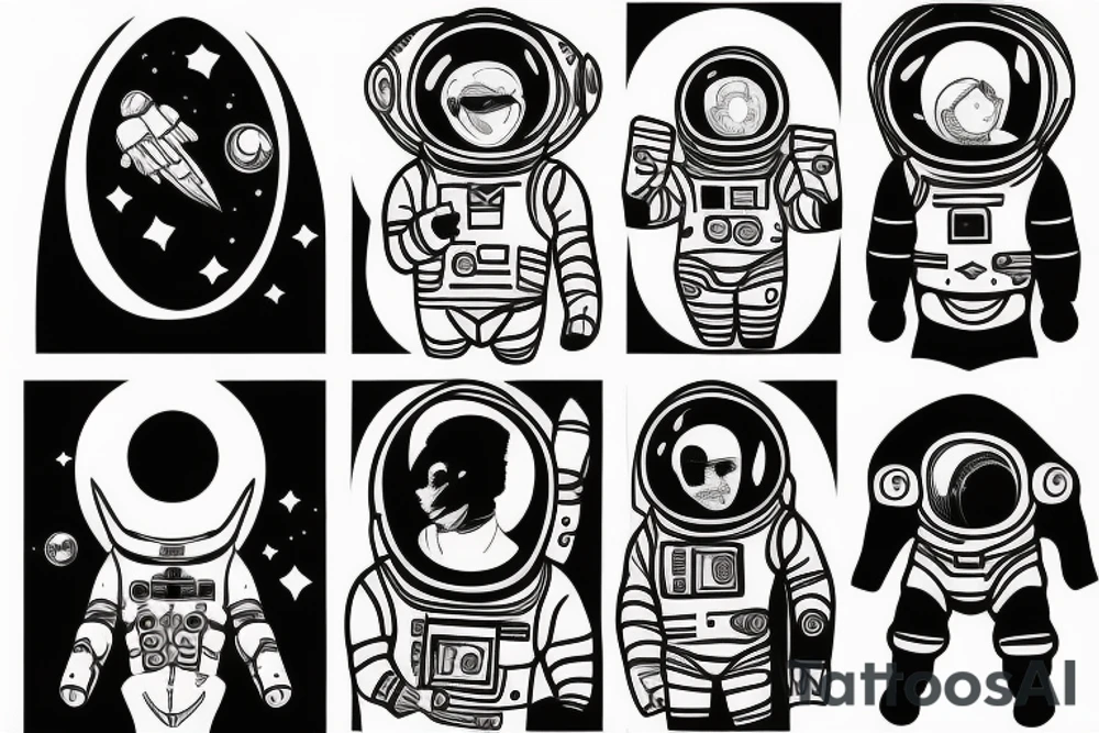 Spacesuit tattoo idea