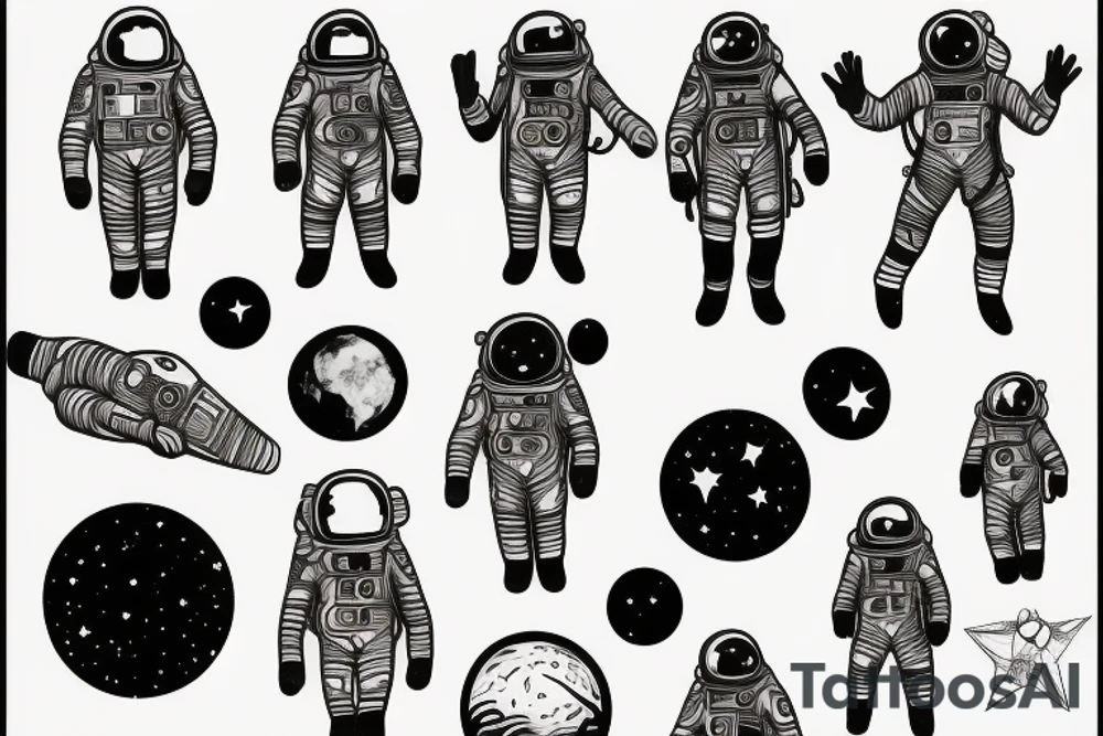 Spacesuit tattoo idea