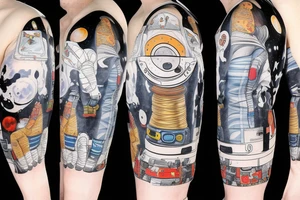 Astronaut in a spacesuit. tattoo idea