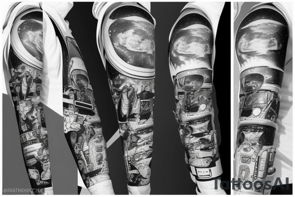 Astronaut in a spacesuit. tattoo idea