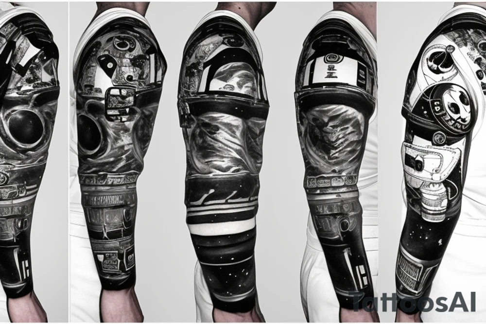 Astronaut in a spacesuit. tattoo idea