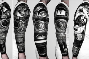 Astronaut in a spacesuit. tattoo idea