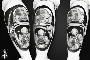 Astronaut in a spacesuit. tattoo idea