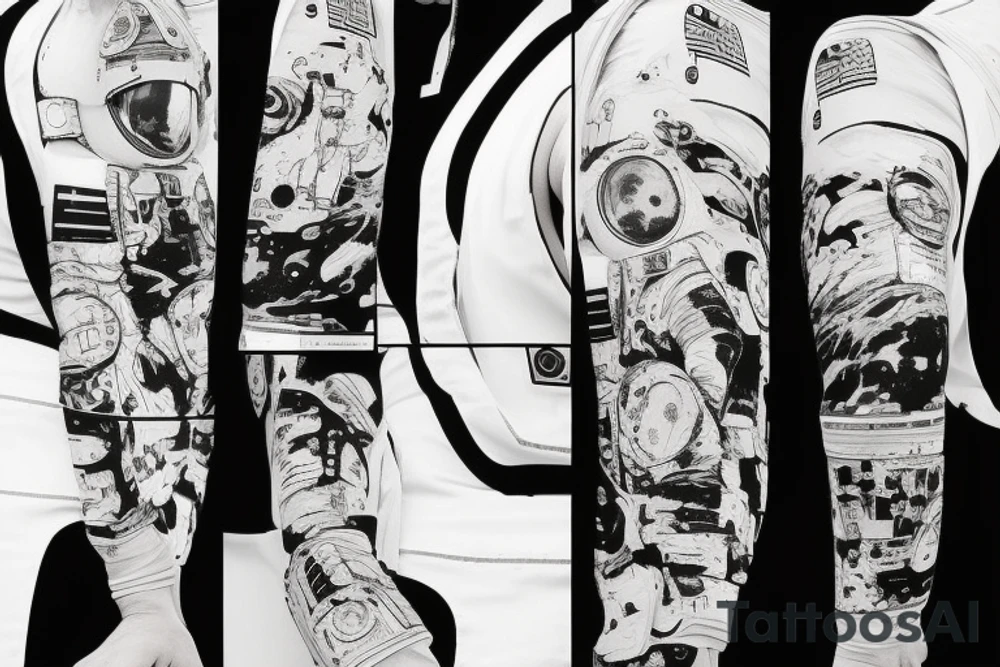 Astronaut in a spacesuit. tattoo idea