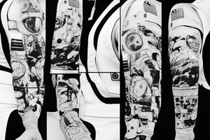 Astronaut in a spacesuit. tattoo idea